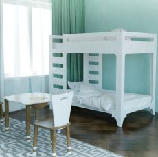 Ліжко двоярусне IndigoWood Cubed white 190х90см
